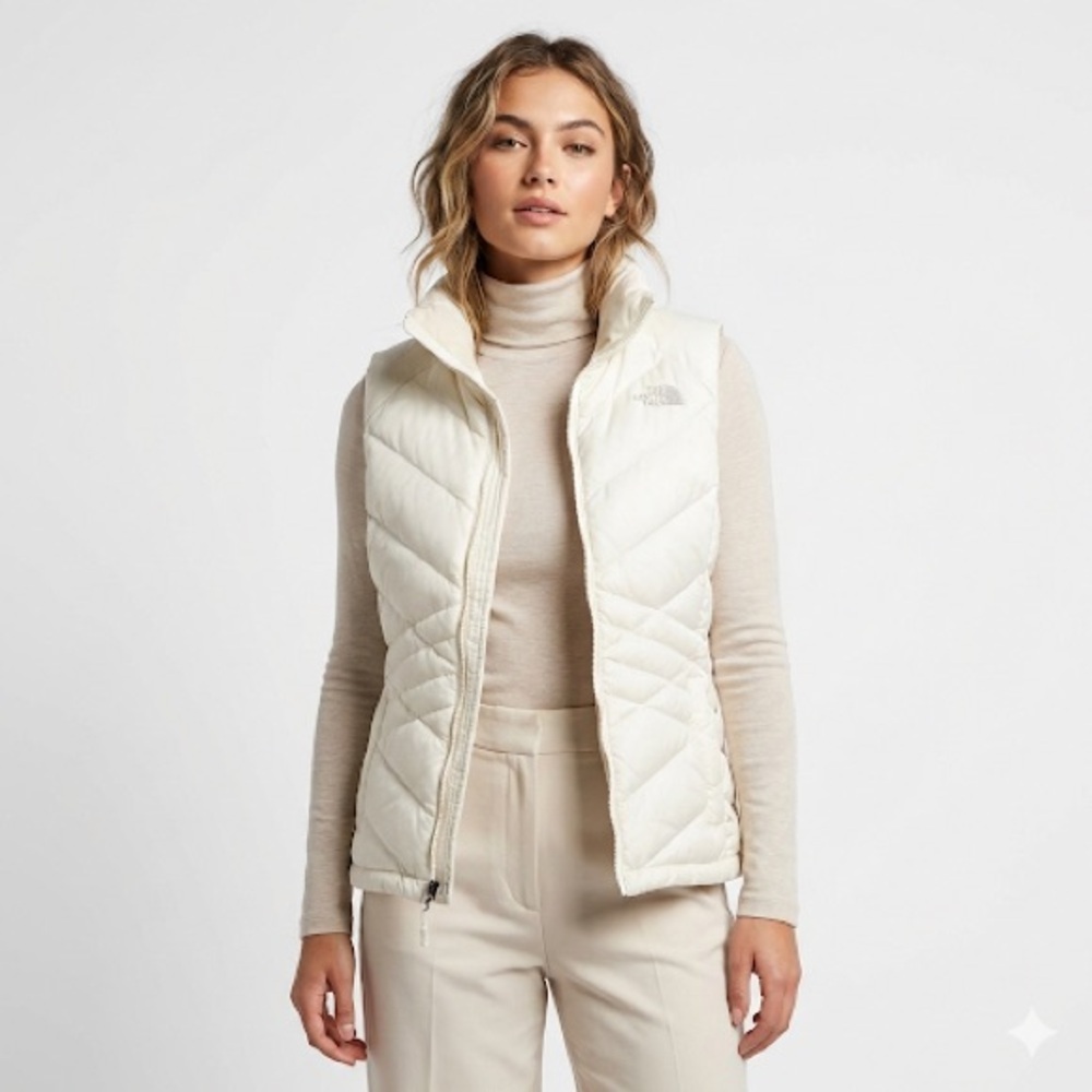 The North Face Women’s 550 Fill Down Vest Cream Medium